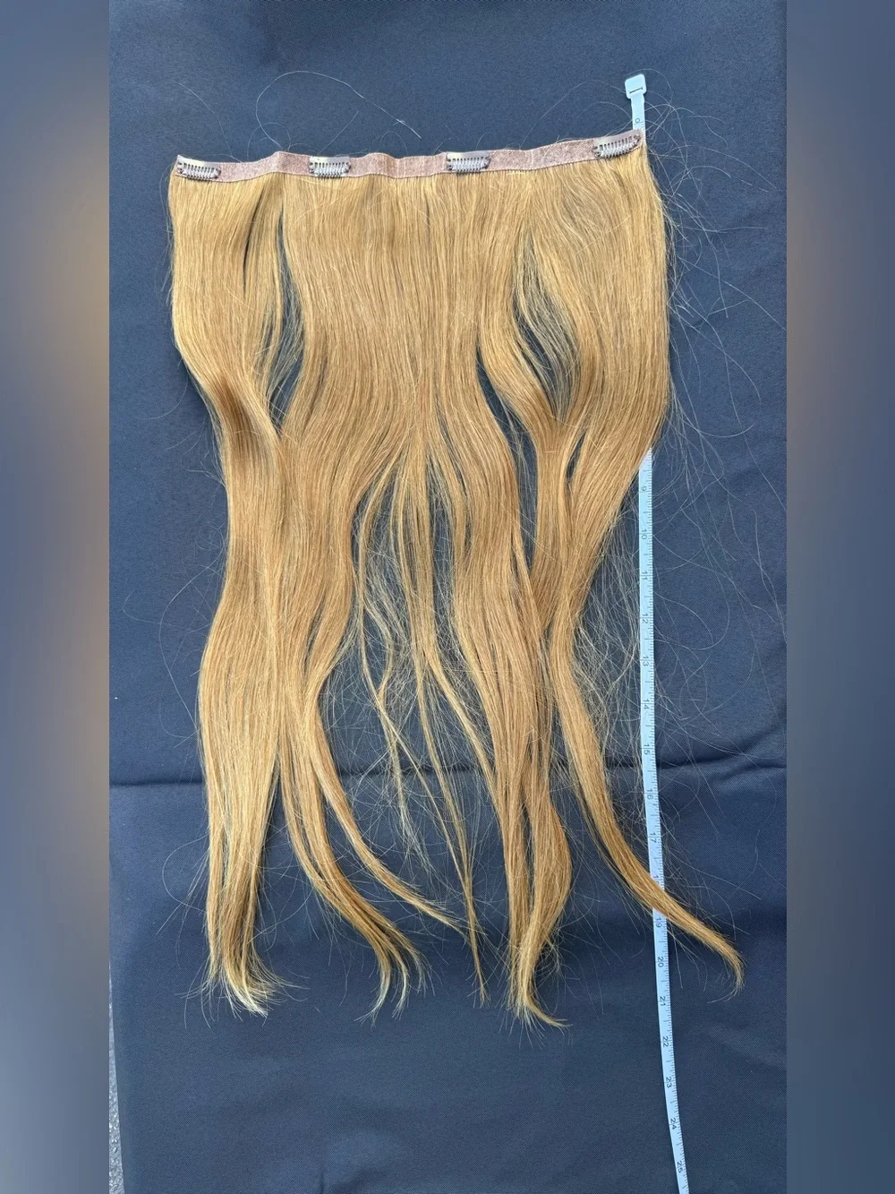 Golden Blonde Clip-In Hair Extensions for Women 7N